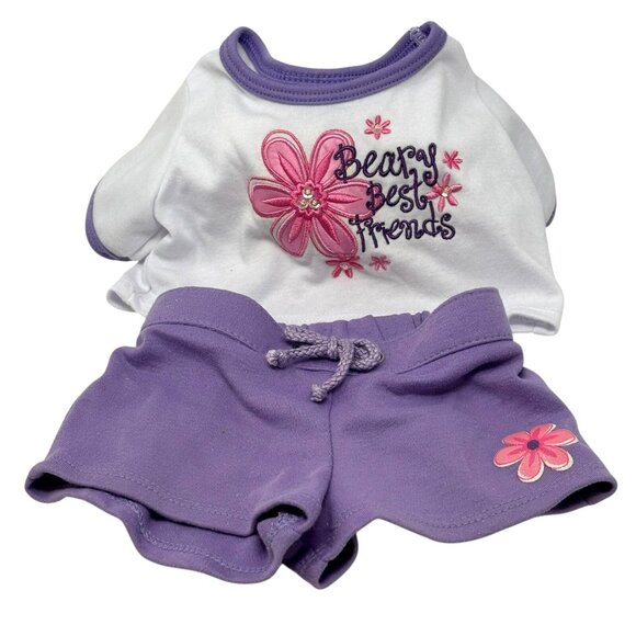 BUILD A BEAR Lot Purple Clothing Pieces Best Friends BFF Tie-Dye Skater Hoodie - Picture 11 of 12